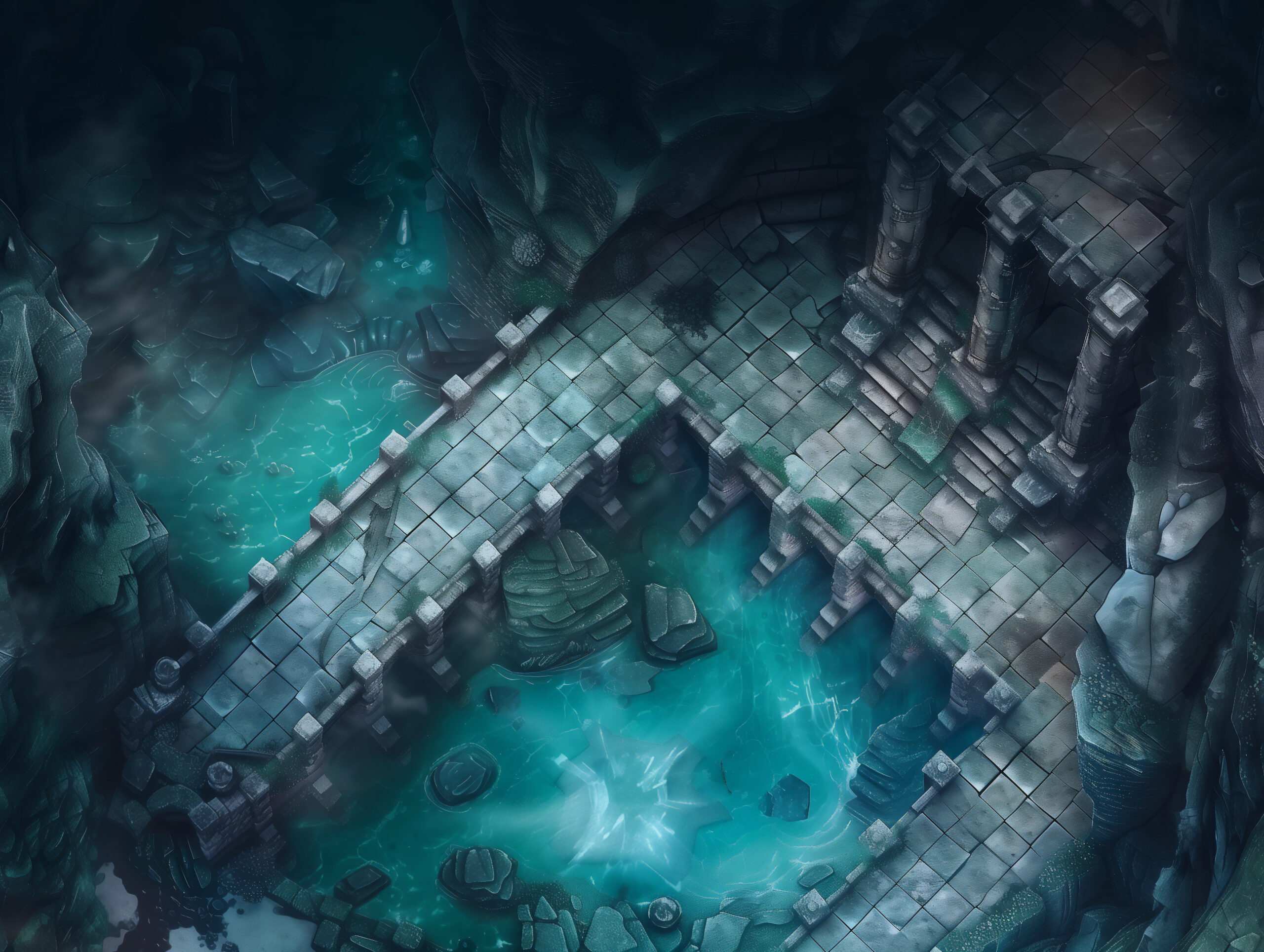 Caves - Battlemaps Pack - Image 3