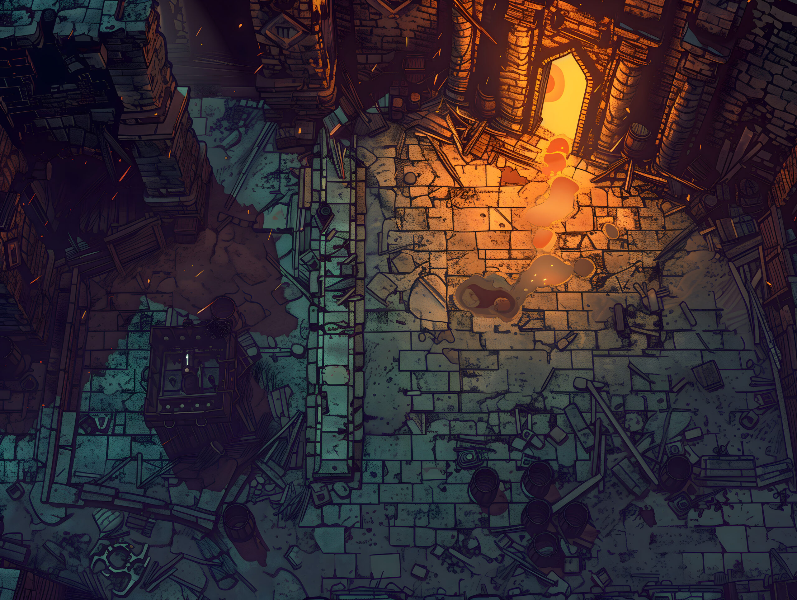 Dungeons - Battlemaps Pack